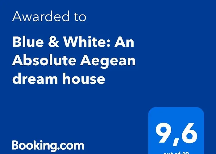 Blue & White: An Absolute Aegean Dream House Feriehus