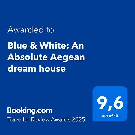 Blue & White: An Absolute Aegean Dream House Holiday home